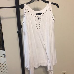 INC Long sleeve open shoulder top